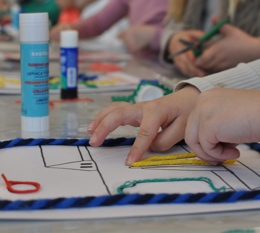Workshop wol plakken